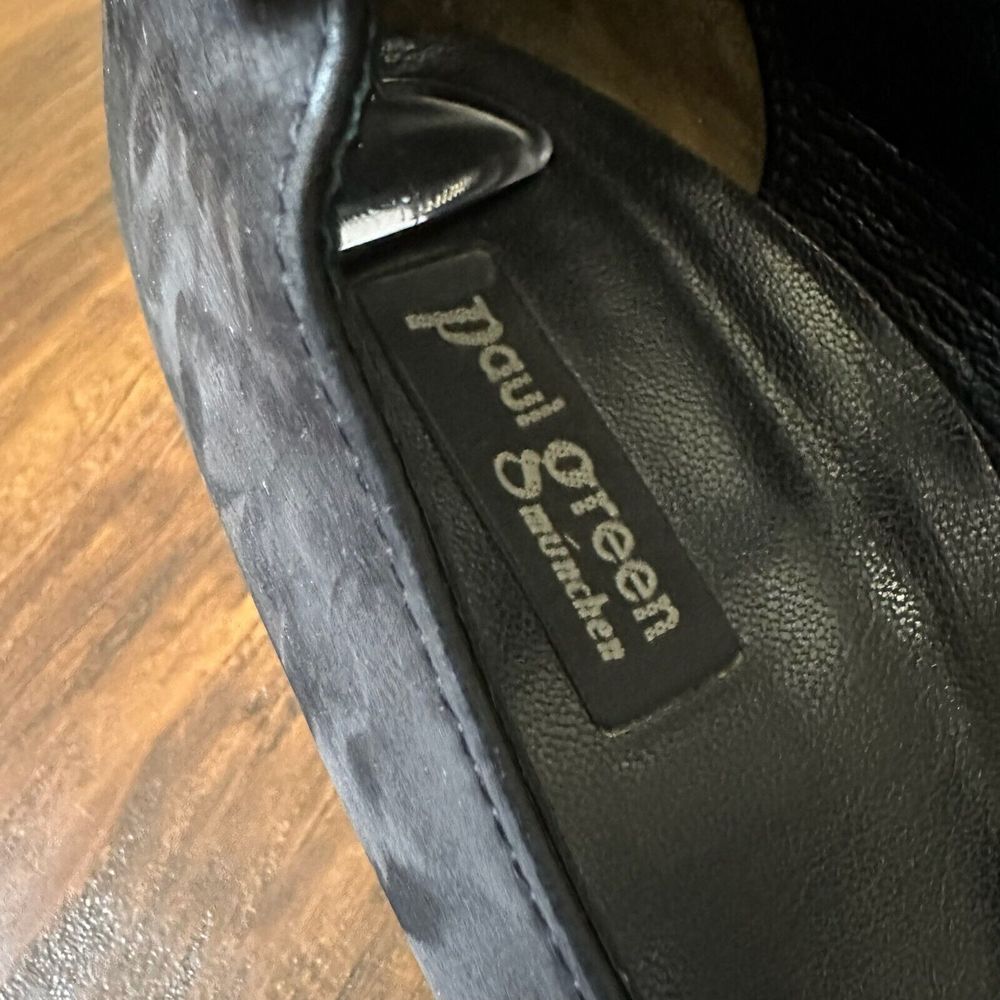 Paul Green Black Ankle-Strap Block Heel Pump - Picture 6 of 9